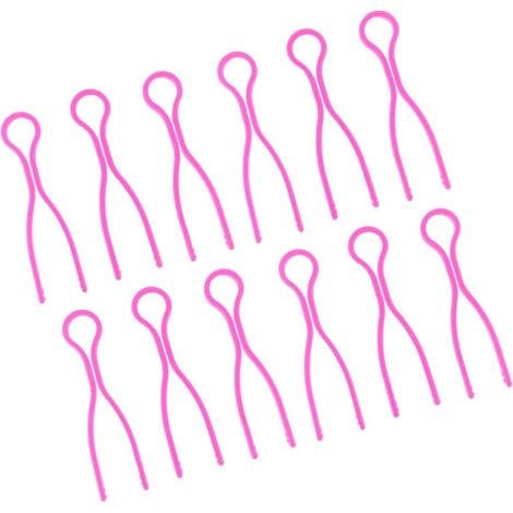 30 Pièces Pince à Canette en Plastique Rose pour Bobine et Fil (1/5)