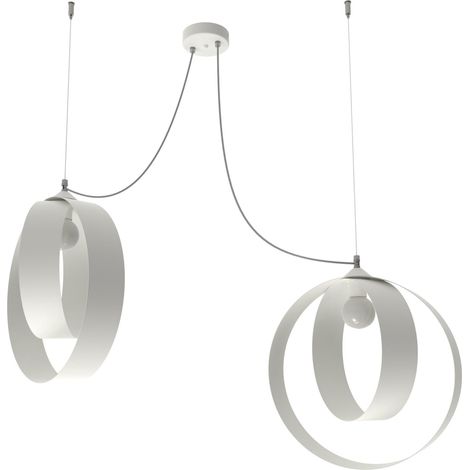 SHELL LÁMPARA DE TECHO 3 LUCES BICOLOR MATE (1/2)