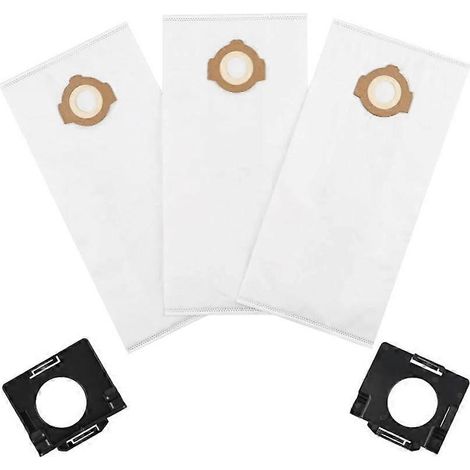 Accessoires pour aspirateurs eau et poussière sans fil Milwaukee 0960-20 M12 et 0970-20 M18 : sac à poussière et support (3 sacs et 2 supports inclus). (1/5)