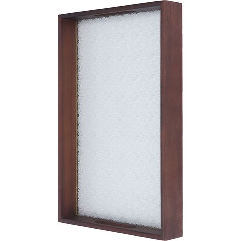 Plateau de service en bois de noyer et verre vintage pour gâteaux, pains, petits-déjeuners et collations. Élégant plateau rectangulaire. (1/5)