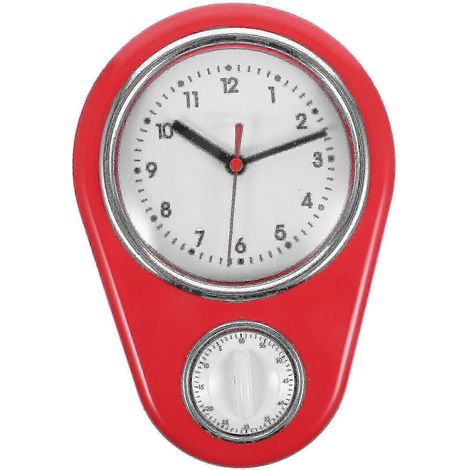 Minuteur de cuisine mural 1pc, style moderne, sans pile, pour la maison (bleu) (1/2)