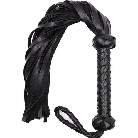 Cravache d'équitation en cuir synthétique pour dressage et entraînement équestre
