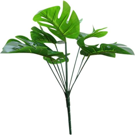 Artificial Monstera Leaf Silk 9 Heads for Decoration (1/5)