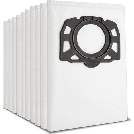 10Pcs Sac aspirateur Karcher - Compatible avec WD4 WD5 WD6 MV4 MV5 et MV6 - Sacs filtrants de poussire Label (1/4)