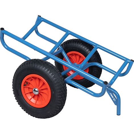 Matisère – Chariot d'atelier pour charges cylindriques – Roues pneumatiques Ø400 mm – Charge max 250 kg – Dimensions 430x800x630 mm – 800007623