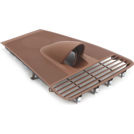 Tableau de bord Porsche Panamera 971 17-20, Cache supérieur Horloge Marron Clair, Garniture Panneau 971858122A, Plastique ABS (1/5)