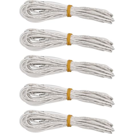 5 Stück Heizpatronen aus Edelstahl, Nickel-Chrom-Draht, 70 W, Heizrohr für 3D-Drucker, passend für Ender 3, 24 V, 2 m (1/5)