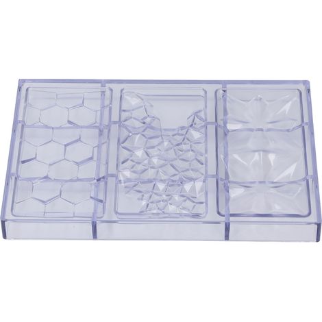 3 in 1 Chocolate Bar Molding Polycarbonate Standard Chocolate Bar Making Template for Home (1/5)