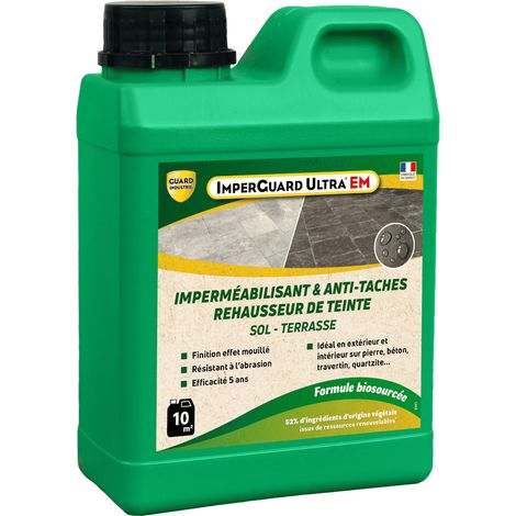 Guard Industrie – Hydrofuge réhausseur de couleur 1L – Antitache professionnel pour pierres poreuses – Application facile au rouleau ou pinceau - EM 1 L (1/8)