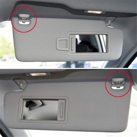 Clips Pare-Soleil - Remplacement Direct OE 8U0857562A - Pour Audi A3 A4 A5 Q3 Q5 S4 S5 - 2 Pièces (1/4)