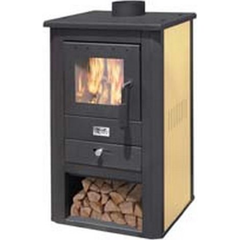 1PZ stufa a legna pallade 10,7 kw avorio - misure cm.50x41x86h. - peso kg.58