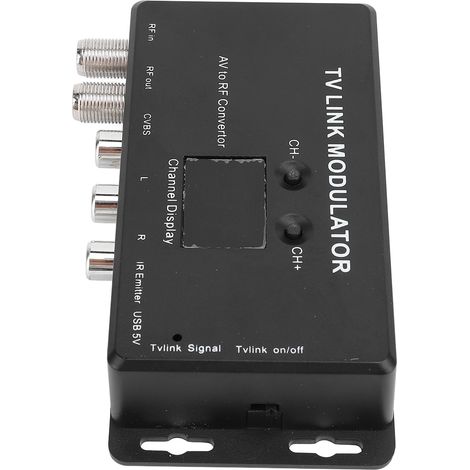 Modulateur TV Link, convertisseur AV vers RF, prolongateur IR, compatible PAL et NTSC, circuit imprimé, modulateur UHF 471,25 MHz à 885,25 MHz TM70 (1/5)