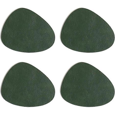 Sets de table en PU en forme de goutte, texturés double face, imperméables et résistants à l'huile, lot de 4, compatibles avec les tables à manger et la décoration intérieure, écologiques QAQ (1/5)