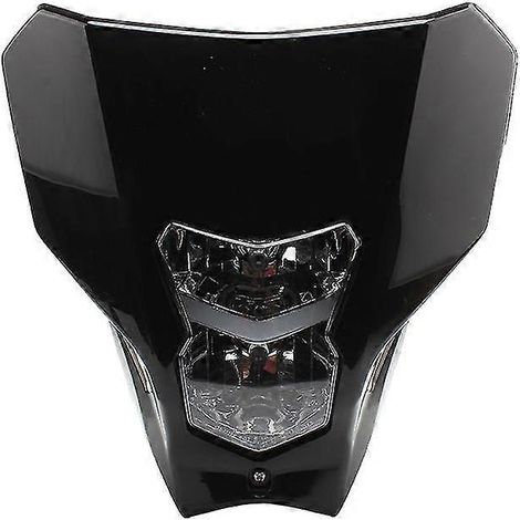 Phare avant de moto pour Honda CRF450L 450 F CRF, feu de position avant, enduro, MX, double usage, motocross, dirt bike - Noir (1/4)