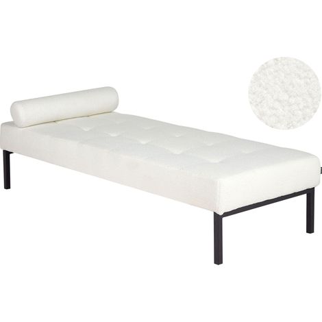 Chaiselongue CHINON Bouclé Weiß (1/5)