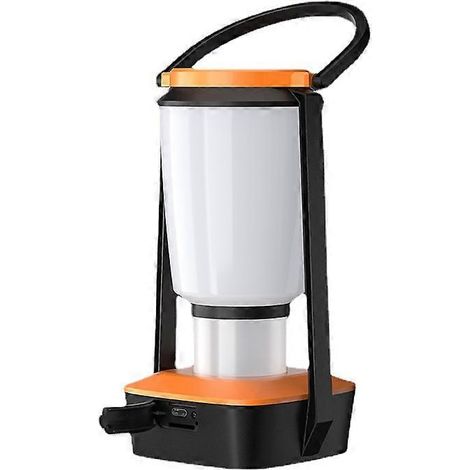 Lampe de camping LED étanche avec 4 modes d'éclairage, lampe solaire rechargeable USB 5000 mAh ( ) (1/5)