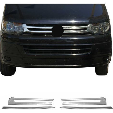 Moulure de Grille de Calandre Compatible avec VW T5 Transporter 2010-2015, Garniture Baguette de Calandre en Acier Inoxydable Argent (1/5)