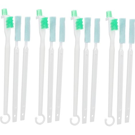 Set di 4 spazzole per la pulizia di piccole bottiglie e teiere, spugne abrasive per le fessure dei coperchi, utensili da cucina