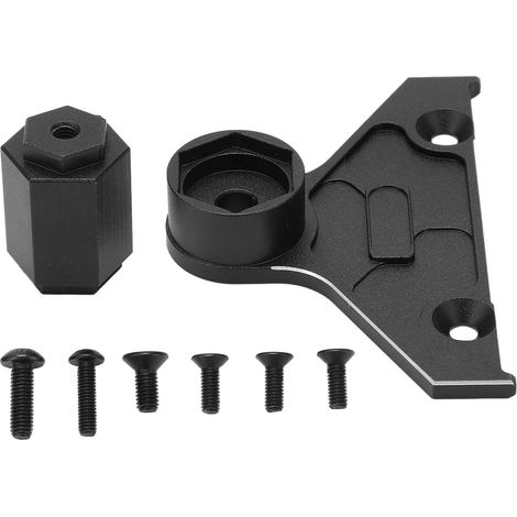 Support de roue de secours en aluminium H12 H14 H17mm pour Axial SCX6 1/6 Jeep, noir (1/5)
