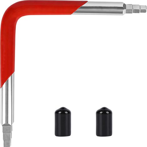 Clé pour robinette sous évier: Clé pour robinet sous évier: Clé double extremité hexagonal and carrée pour le réplacement de robinette de salle de Bain or de kitchen (1/5)