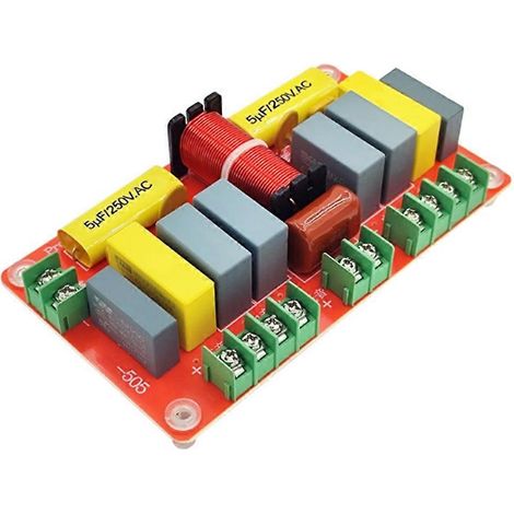 Module de filtrage 250 W : 2 aigus, 2 médiums et 1 grave. Accessoires audio pour home cinéma et systèmes Hi-Fi. (1/5)