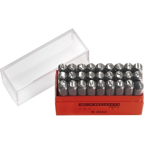 Kit de poinçons de gravure Facom, (Lettres : A Z, pointeau) x 27 pièces ( Prix pour 1 )