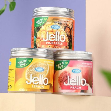 Désodorisant parfumé pour voiture 220g Jello, senteur d'aromathérapie Blackice-- (1/5)