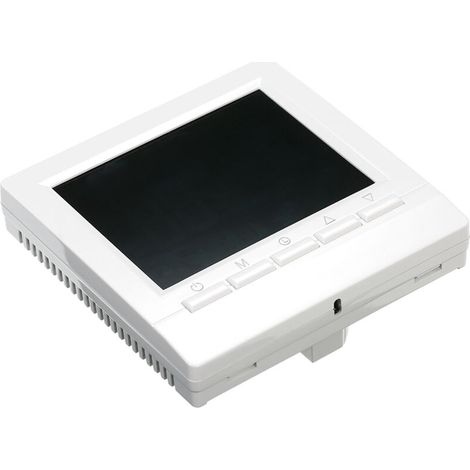 Termostato intelligente, regolatore di temperatura digitale, display LCD, riscaldamento elettrico a pavimento programmabile settimanalmente per casa, scuola, ufficio, hotel, 16A (1/5)