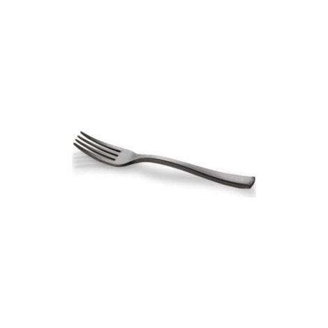 Mini Fourchette jetable noire 9,8 cm en PLA - 100 pièces - Ecobioshopping
