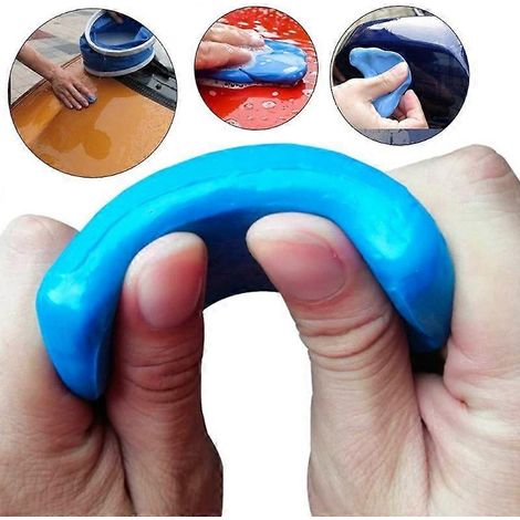 Barre d'argile nettoyante sans peinture de 100 g pour le nettoyage et l'entretien de votre voiture. Facile à utiliser. (1/5)