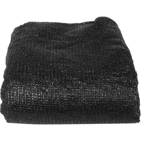 Filet d'ombrage anti-poussière anti-UV, protection solaire pour serre, balcon, jardin, couverture 2 x 2m noir, 6 coutures (1/5)