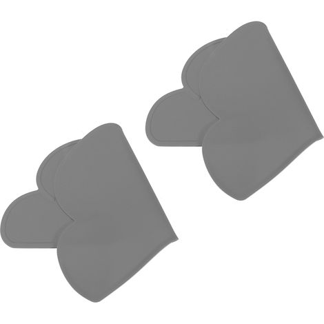 Lot de 2 sets de table enfant en forme de nuage, en silicone imperméable et isolant thermique, gris (1/5)