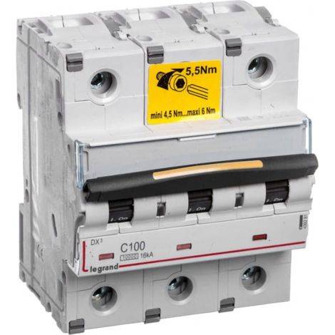 Interruptor automático 3P C 100A 16kA CA 10/ S313 DX3 409281