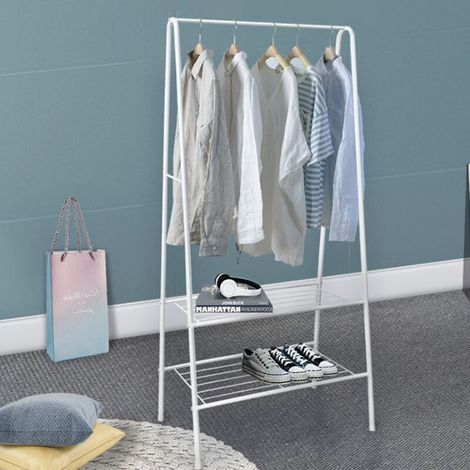 ®Portant à vêtements penderie style contemporain de Type A / 2 étagères- blance 59.536.5160cm (1/5)