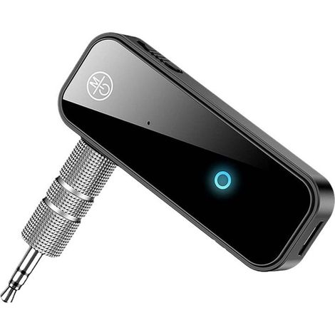 Adaptateur Bluetooth Émetteur Récepteur - Jack 3.5 mm - Pour Autoradio Voiture - Mains Libres Appels et Diffusion Audio - 1 Pièce (1/5)