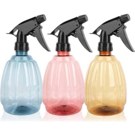 Stück 500-ml-Sprühflaschen, Kunststoff-Sprühflaschen, wiederverwendbare Wassersprühflaschen, leere Pumpflaschen für Reinigung, Pflanzen, Gartenarbeit, Friseurbedarf (1/5)
