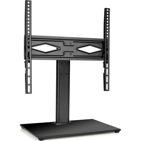 Futura Universal TV Table Stand 24 to 60 Inch TVs, Swivel & Height Adjustable, 45kg Load, Max VESA 400x400mm, Tempered Glass Base (1/5)