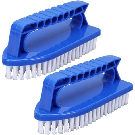 Brosse de piscine, lot de 2 brosses de nettoyage manuelles en nylon pour frotter efficacement le fond et les parois de la piscine, design ergonomique (1/5)