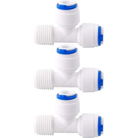 Quick Fitting Purifier Hose Push in Water Filter Fitting Fittings for RO System Reverse Osmosis 3pcs (1/5)
