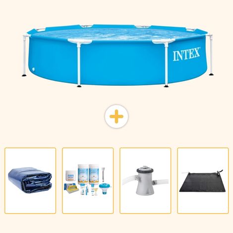 Intex Piscine Tubulaire Ronde - 244x51 cm - 5-pièces  SCB4 (1/5)