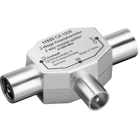 Koaxialverteiler goobay Frequenz 5 bis 1000MHz robust (1/2)