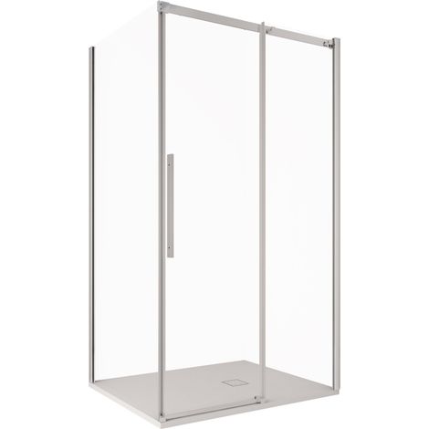 Box Doccia Angolare 70x130 cm 1 Anta Scorrevole in Cristallo Trasparente 8mm H200 Bonussi Eliane
