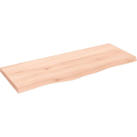 Maison Exclusive - Piano per Tavolo 100x40x(2-4)cm in Rovere Massello Non Trattato
