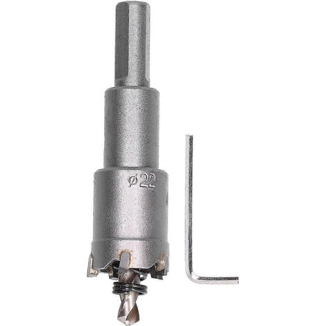 Outil de perçage et de coupe en carbure TCT de 22 mm pour métal et bois. (1/5)