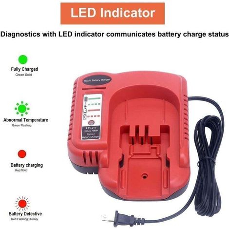 Chargeur de batterie NiMH/NiCd 9,6V-24V pour outil électroportatif BDFC240 (1/3)