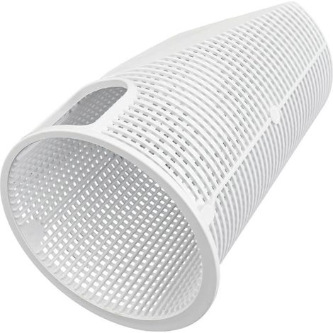 Convient pour le panier de filtre de pompe de piscine SPX3000M B207, écran de filtre en plastique robuste, 9x5 pouces, blanc. (1/4)
