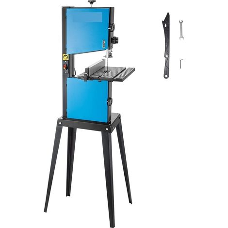 Scie à Ruban de Table 370W avec Port de poussière 10 Pouces de Largeur Coupe du Bois 1700 TR/Min scie à Ruban à Bois Bricolage Lame de Table inclinable (1/5)
