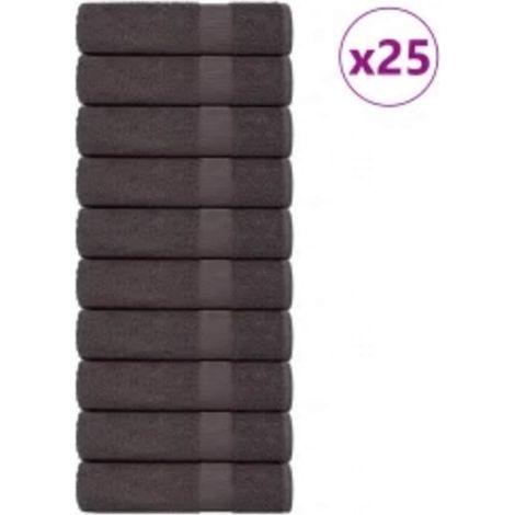 Shower Towels "FROGN" 25 pcs Anthracite 70x140 cm 360 gsm vidaXL