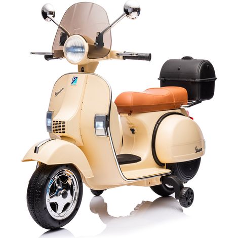 Piaggio Vespa PX150 Full Elettrica 12V per Bambini Crema (1/5)