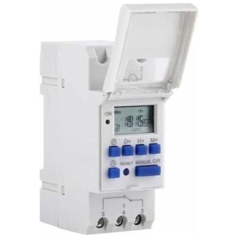 LCD Minuterie Programmateur horaire électrique hebdomadaire Numérique Timer Interrupteur 15A(220V),de (1/4)